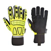 LUVA ANTI-IMPACTO AMARELA/PRETA A724